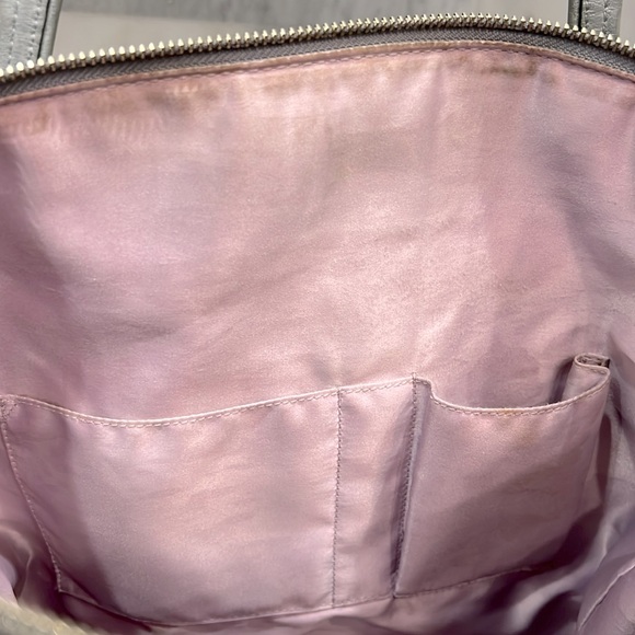 Coach Signature Laura Gray/Silver Double Strap Large Tote Bag - Picture 12 of 15